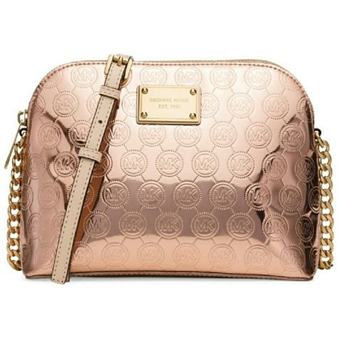 michael kors rose gold crossbody bag|Michael Kors weekender bag pink.